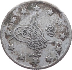 Abdülhamid 2 Kuruş 1293/22 Kulpsuz ÇÇT OMP2922) - Gökçekoleksiyon