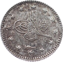 Abdülhamid 1 Kuruş 1293/34 Kulpsuz ÇİLALTI OMP2937 - Gökçekoleksiyon