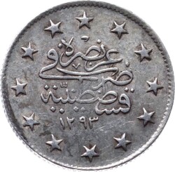 Abdülhamid 2 Kuruş 1293/24 Gümüş ÇÇT OMP2272 - 2