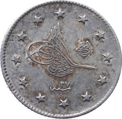 Abdülhamid 2 Kuruş 1293/27 Gümüş ÇA OMP2274 - Gökçekoleksiyon