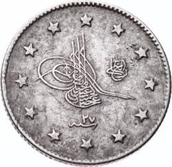 Abdülhamid 2 Kuruş 1293/27 Gümüş - ÇÇT OMP3197 - 3