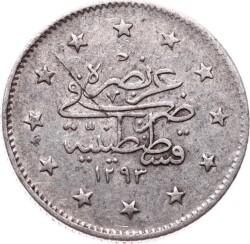 Abdülhamid 2 Kuruş 1293/27 Gümüş - ÇÇT OMP3275 #270 - 2