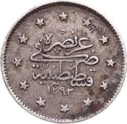 Abdülhamid 2 Kuruş 1293/28 Gümüş - ÇT+ OMP3278 #213 - 2