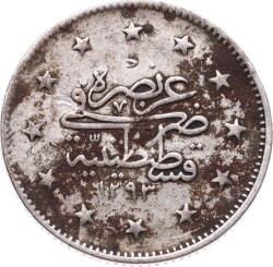 Abdülhamid 2 Kuruş 1293/31 Gümüş - ÇT OMP3279 #197 - 2