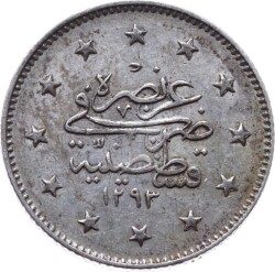 Abdülhamid 2 Kuruş 1293/31 Gümüş ÇİL OMP2271 - 2