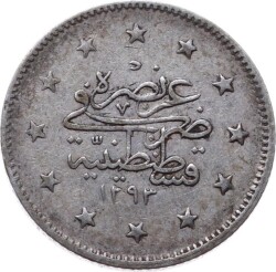 Abdülhamid 2 Kuruş 1293/32 Gümüş ÇA+ OMP2262 - 2