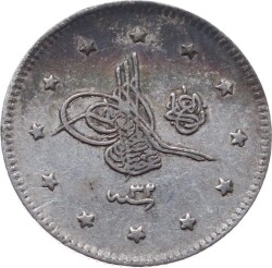 Abdülhamid 2 Kuruş 1293/32 Gümüş ÇÇT+ OMP2261 - Gökçekoleksiyon