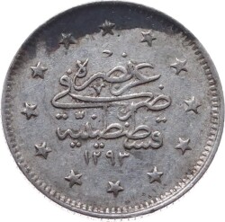 Abdülhamid 2 Kuruş 1293/32 Gümüş ÇÇT+ OMP2261 - 2