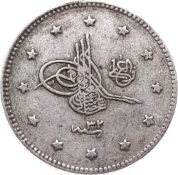 Abdülhamid 2 Kuruş 1293/32 Gümüş - ÇÇT OMP3281 #271 - Gökçekoleksiyon