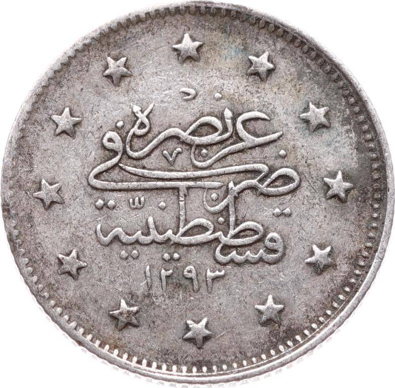 Abdülhamid 2 Kuruş 1293/32 Gümüş - ÇÇT OMP3281 #271 - 2