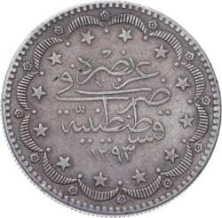 Abdülhamid 20 Kuruş 1293/2 ÇT+ OMP3013 - 2