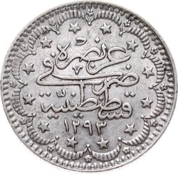 Abdülhamid 5 Kuruş 1293/33 Gümüş - ÇA OMP3203 - 2