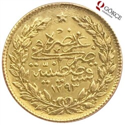 Abdülhamid 50 Kuruş 1293/24 K.Çıkma ÇT 388 - 2