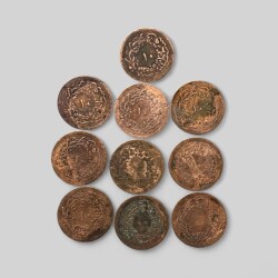 Abdülmecid 10 Para 10'lu Madeni Para Lotu OMP3168 - 2