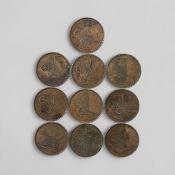 Abdülmecid 10 Para 10'lu Madeni Para Lotu OMP3170 - 1