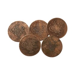 Abdülmecid 10 Para Lotu 5 Adet Temiz OMP3156 - Gökçekoleksiyon