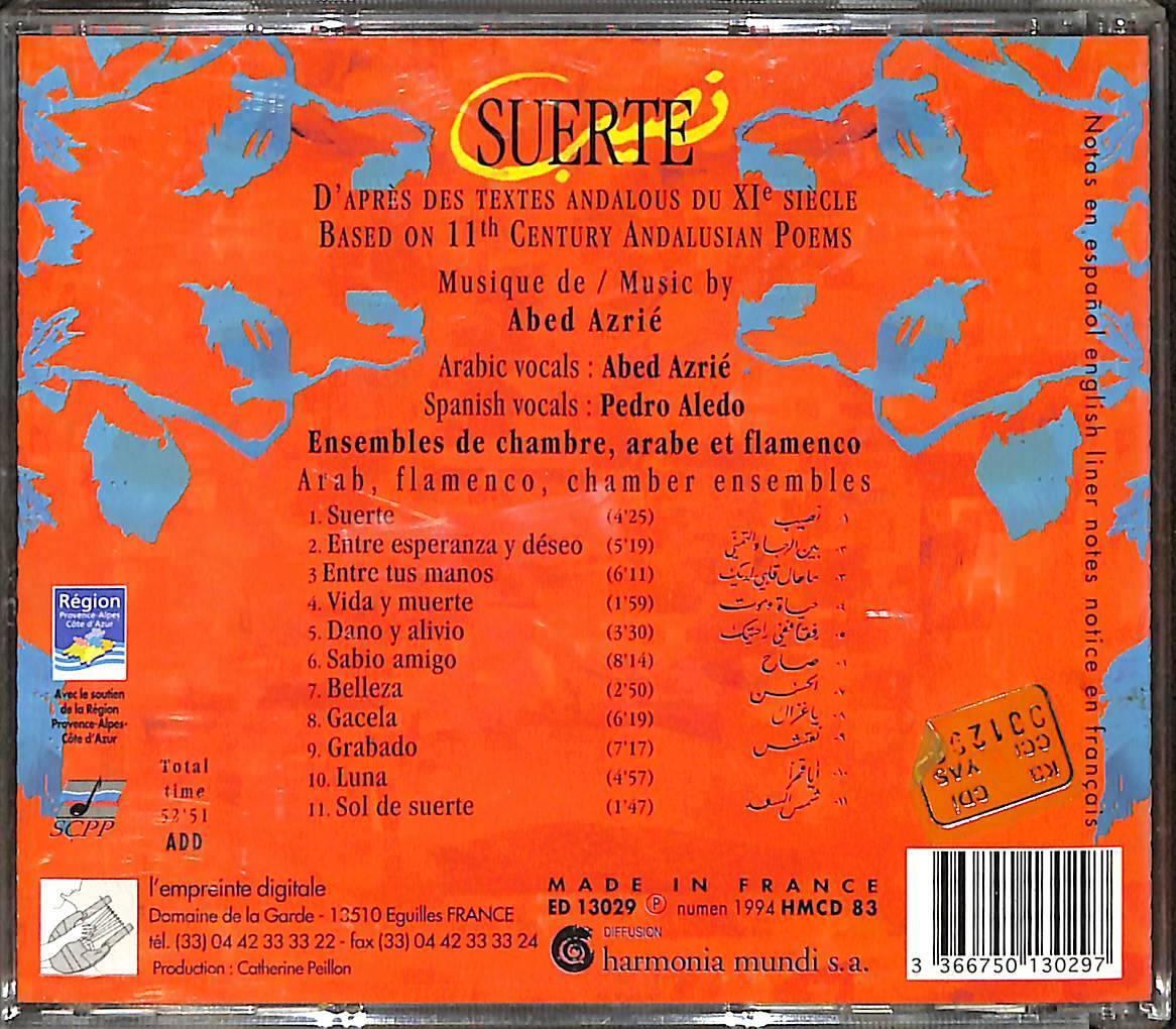 Abed Azrie - Suerte CD (İkinci El) CD4361 - 2