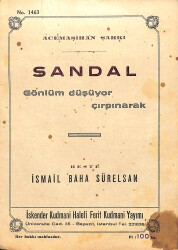 Acemaşıran Şarkı SANDAL - Beste İsmail Baha Sürelsan (Nota Kitapçığı) NDR91314 - Gökçekoleksiyon