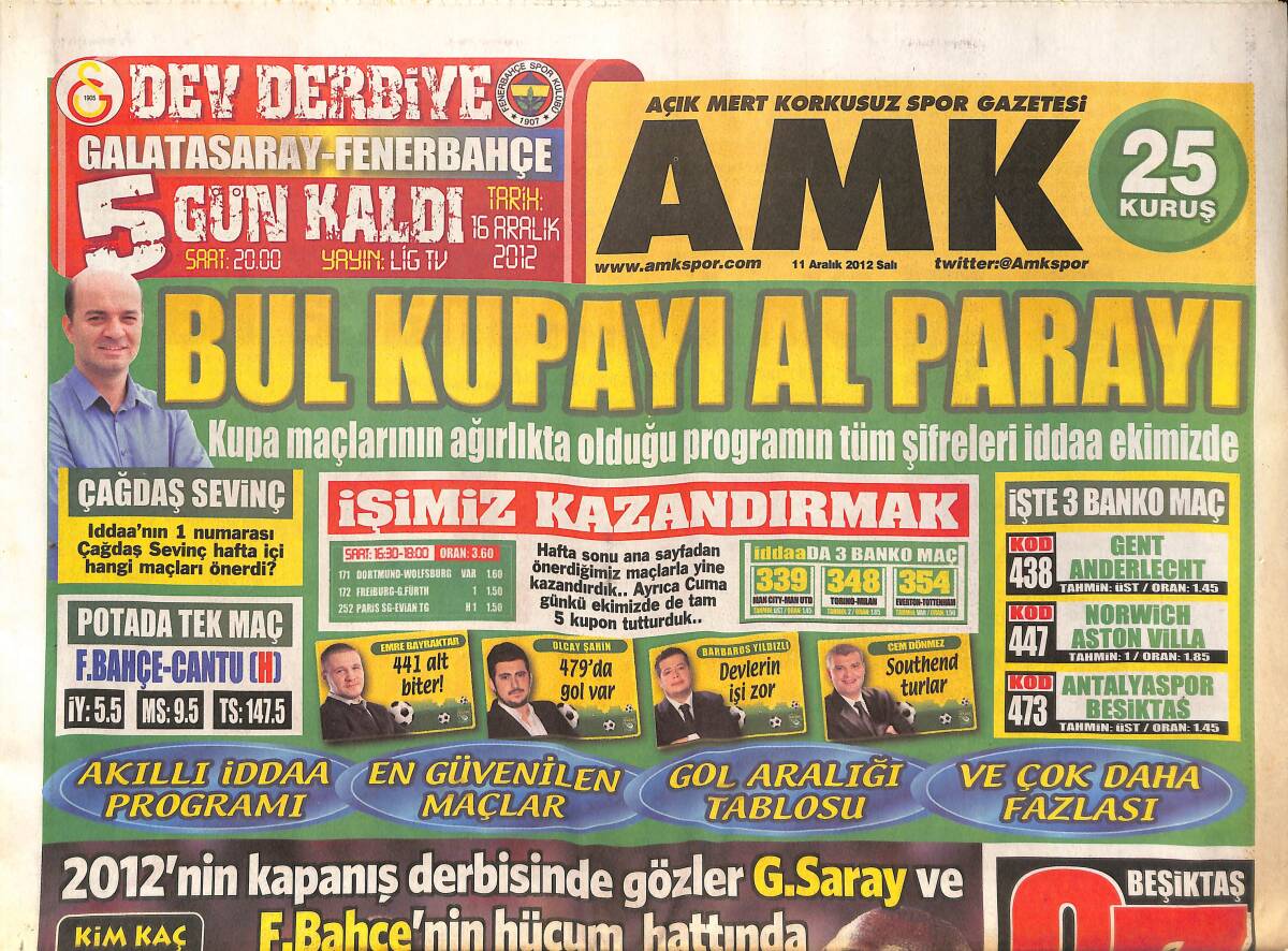 Açık Mert Korkusuz Gazetesi 11 Aralık 2012 - Quaresma Porta'ya Gidiyor! - Fatih Terim Adalet Dağıtıyor - Göztepe Fenere Bileniyor! GZ136626 - 1