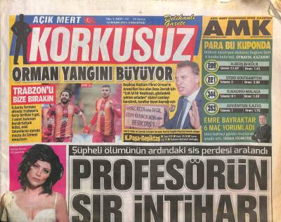 Açık Mert Korkusuz Gazetesi 18 Nisan 2015 - Barlanın Sevenleri Ve Ailesi Yasta GZ113319 - 1