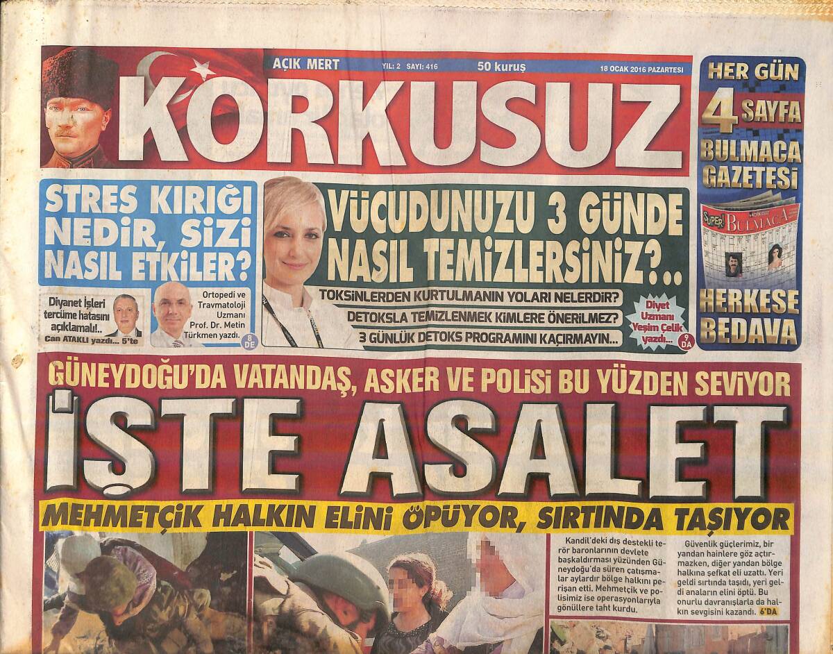 Açık Mert Korkusuz Gazetesi 18 Ocak 2016 - Ünlü Sanatçı Celine Dion , Eşinden Sonra Abisini de Kaybetti GZ159815 - 1