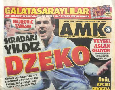 Açık Mert Korkusuz Gazetesi 2 Ocak 2014 - Ödül Avcısı Drogba GZ107196 - 1
