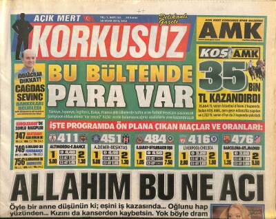 Açık Mert Korkusuz Gazetesi 20 Ocak 2015 - Serenay Sarıkaya Meloya Özendi - Camili Sabun Tepki Çekti GZ124836 - 1