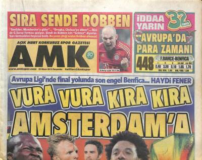 Açık Mert Korkusuz Gazetesi 25 Nisan 2013 - Van Der Vaarttan Ayrılan Sylvie Açıldı GZ105538 - 1