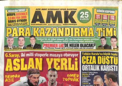 Açık Mert Korkusuz Gazetesi 29 Aralık 2012 - Aysal Sporun Kalbine Bıçak Sapladılar GZ107618 - 1