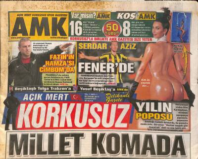 Açık Mert Korkusuz Gazetesi 29 Kasım 2014 - Kim Kardashian 34 Yaşında - Serdar Aziz Fenerde GZ124874 - 1