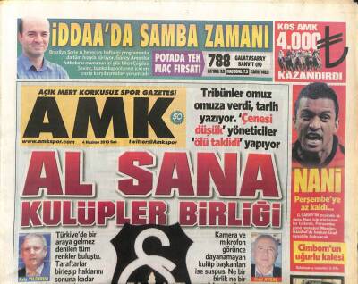 Açık Mert Korkusuz Gazetesi 4 Haziran 2013 - Al Sana Kulüpler Birliği GZ107788 - 1