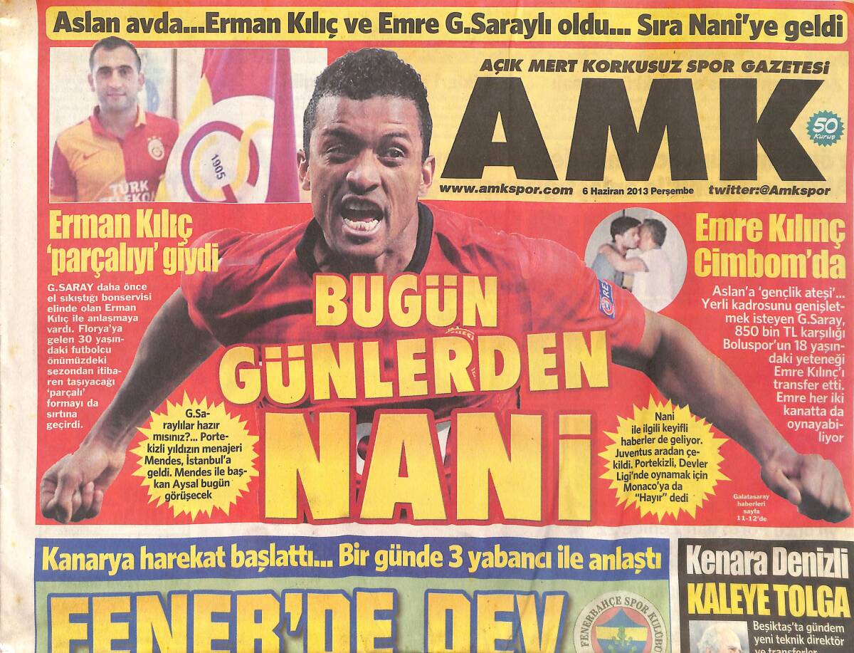 Açık Mert Korkusuz Gazetesi 6 Haziran 2013 - Emre Kılınç Cimbom'da - Fenerbahçe'de Dev Opereasyon GZ136632 - 1