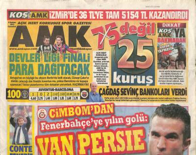 Açık Mert Korkusuz Gazetesi 6 Haziran 2015 - Cüneyt Çakır Çalacak Devler Kapışacak * Barcelona-Berlin GZ116603 - 1