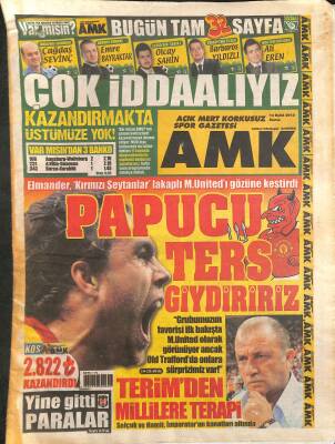 Açık Mert Korkusuz Gazetesi Spor Eki 14 Eylül 2012 - Terimden Millilere Terapi - Rivaldo da Alexe Özendi GZ124923 - 1