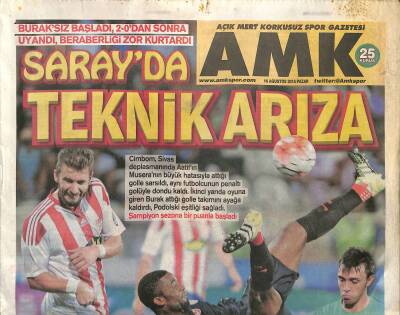 Açık Mert Korkusuz Gazetesi Spor Eki 16 Ağustos 2015 - Hoşgeldin Etoo - Valdes Kartal Oluyor GZ124830 - 1