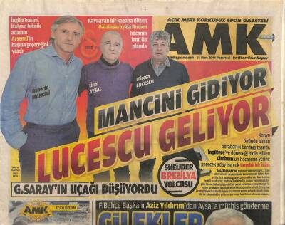 Açık Mert Korkusuz Gazetesi Spor Eki 31 Mart 2014 - Galatasarayın Uçağı Düşüyordu - Beşiktaş Avrupa İkincisi GZ124826 - 1