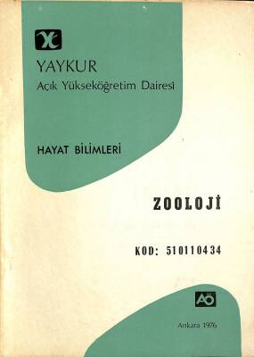 Açık Yükseköğretim Dairesi Hayat Bilimleri - Zooloji - Kod 510110434 NDR85244 - 1