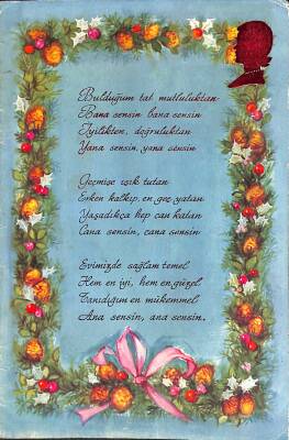 Açılır Kapaklı Şiirli Kartpostal KRT2453 - 1