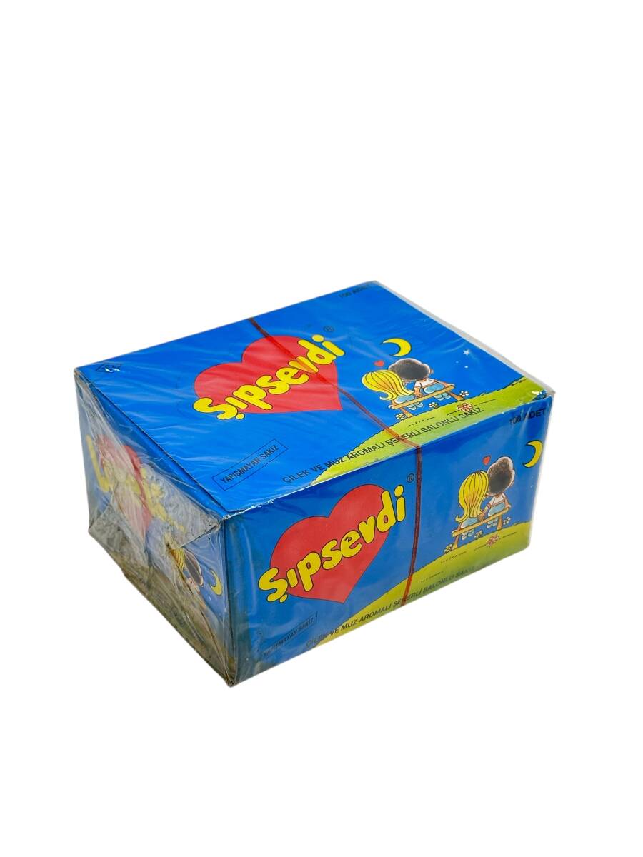 Açılmamış Kutusunda Şıpsevdi (Dandy) Çilek Ve Muz Aromalı Şekerli Balonlu Sakız SKZ1802 - 1