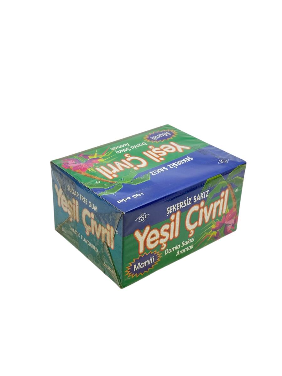 Açılmamış Kutusunda Yeşil Çivril (Baycan) Damla Sakızı Aromalı Şekersiz Sakız SKZ1820 - 3
