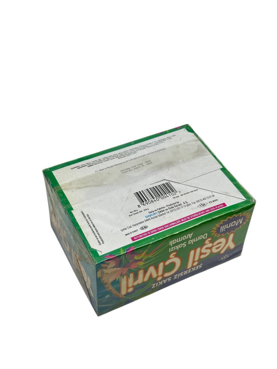 Açılmamış Kutusunda Yeşil Çivril (Baycan) Damla Sakızı Aromalı Şekersiz Sakız SKZ1820 - 4