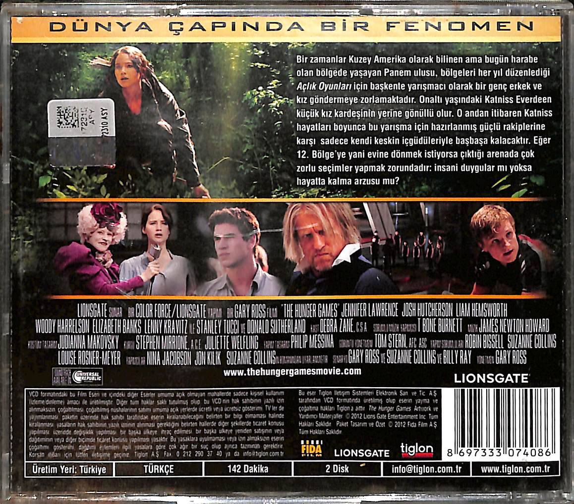 Açlık Oyunları – The Hunger Games (2012) Orijinal VCD Film VCD28986 - 2