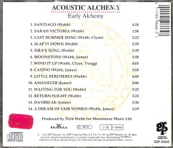 Acoustic Alchemy – Early Alchemy CD (İkinci El) CD5256 - 2