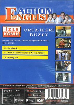 Action English İzle Konuş Orta İleri Düzey 4 - (İkinci El) DVD2128 - 4