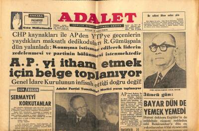 Adalet Gazetesi 1 Nisan 1963 - Dario Moreno 3 Nisanda Yaş Gününü Ankarada Kutlayacak - Bayar Dün de Yemek Yemedi GZ121723 - 1