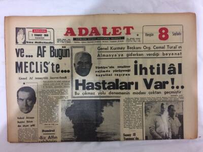 Adalet Gazetesi 1 Temmuz 1966 - Yugoslavyada Emlakı Olanlara Parası Ödenecek GZ73060 - 1