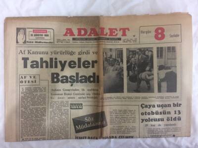 Adalet Gazetesi 10 Ağustos 1966 - Türkiyede 180 Yaşında 4 Kadın Yaşıyor GZ73145 - 1