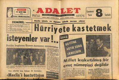 Adalet Gazetesi 10 Mayıs 1966 - Özel Temsilci Bernardes İle Kıbrıs Konusu Görüşüldü.. GZ121574 - 1