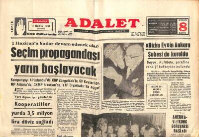 Adalet Gazetesi 11 Mayıs 1968 - Nebahat Çehre Her Tipte Film Çevirecek GZ102942 - 1