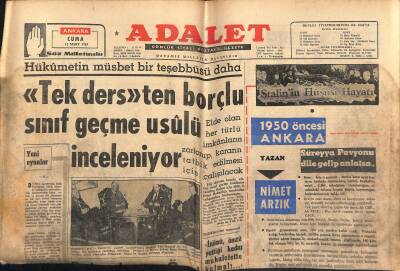 Adalet Gazetesi 12 Mart 1965 - Elizabeth II. İle Windsor Düşesi , Hayatlarında İlk Defa Karşılaşıyor GZ121692 - 1